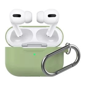   Phoner Simple Apple Airpods Pro szilikon tok akasztóval, avokádó