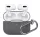 Phoner Simple Apple Airpods Pro szilikon tok akasztóval, sötétszürke