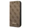 Guess 4G Vintage Gold Apple iPhone 14 Pro Max flip tok, barna