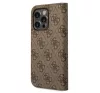 Guess 4G Vintage Gold Apple iPhone 14 Pro Max flip tok, barna
