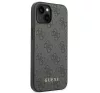 Guess 4G Metal Gold Apple iPhone 14 hátlap tok, szürke