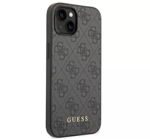Guess 4G Metal Gold Apple iPhone 14 hátlap tok, szürke