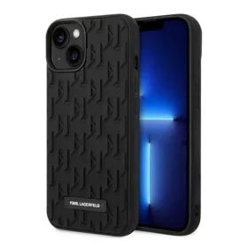   Karl Lagerfeld 3D Monogram Apple iPhone 14 Plus hátlap tok, fekete