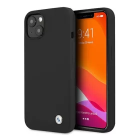 BMW Silicone Signature Apple iPhone 13 hátlap tok, fekete