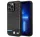 BMW Leather Carbon Apple iPhone 14 Pro hátlap tok, fekete