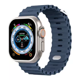   Phoner River Apple Watch 41/40/38 mm szilikon szíj, mélykék