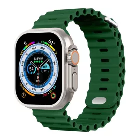 Phoner River Apple Watch 41/40/38 mm szilikon szíj, zöld