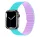Phoner Rever Apple Watch forgatható mágneses szilikon szíj, 49/45/44/42mm, M/L, kék/lila