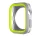 Phoner Twin Apple Watch szilikon tok, 45mm, ezüst/zöld