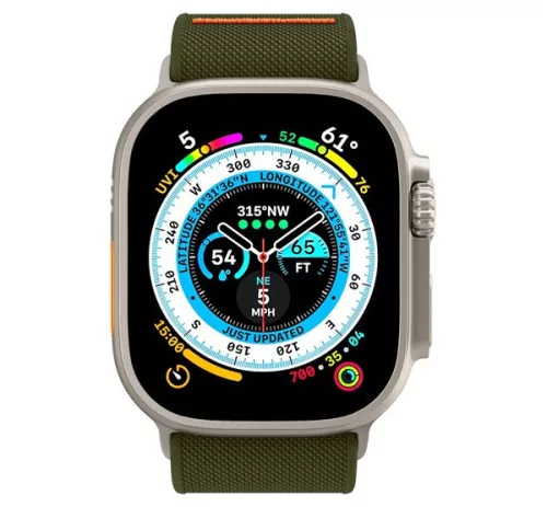 Spigen Lite Fit Ultra Apple Watch Ultra 4 / 3 / 2 / 1 49mm / 10 /  9 / 8 / 7 45mm / SE / 6 / 5 / 4 44mm / 3 / 2 / 1 42mm szövet szíj, keki