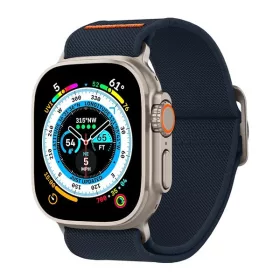   Spigen Lite Fit Ultra Apple Watch Ultra 4 / 3 / 2 / 1 49mm / 10 /  9 / 8 / 7 45mm / SE / 6 / 5 / 4 44mm / 3 / 2 / 1 42mm szövet szíj, tengerészkék