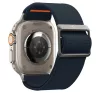 Spigen Lite Fit Ultra Apple Watch Ultra 4 / 3 / 2 / 1 49mm / 10 /  9 / 8 / 7 45mm / SE / 6 / 5 / 4 44mm / 3 / 2 / 1 42mm szövet szíj, tengerészkék