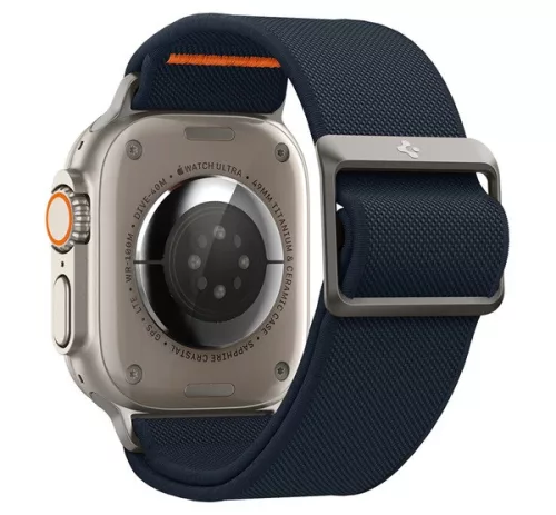Spigen Lite Fit Ultra Apple Watch Ultra 4 / 3 / 2 / 1 49mm / 10 /  9 / 8 / 7 45mm / SE / 6 / 5 / 4 44mm / 3 / 2 / 1 42mm szövet szíj, tengerészkék