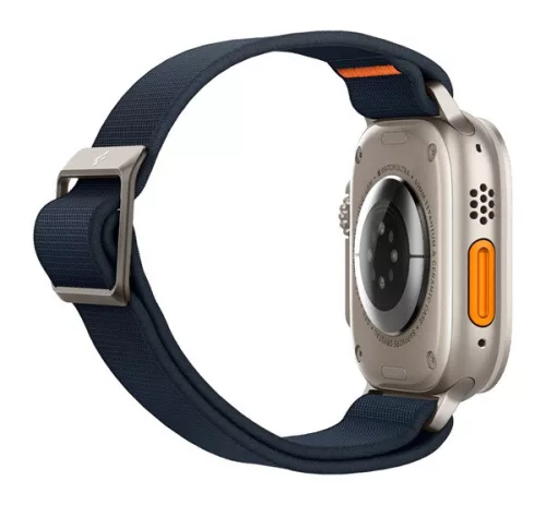 Spigen Lite Fit Ultra Apple Watch Ultra 4 / 3 / 2 / 1 49mm / 10 /  9 / 8 / 7 45mm / SE / 6 / 5 / 4 44mm / 3 / 2 / 1 42mm szövet szíj, tengerészkék