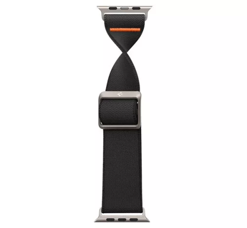 Spigen Lite Fit Ultra Apple Watch Ultra 4 / 3 / 2 / 1 49mm / 10 /  9 / 8 / 7 45mm / SE / 6 / 5 / 4 44mm / 3 / 2 / 1 42mm szövet szíj, fekete