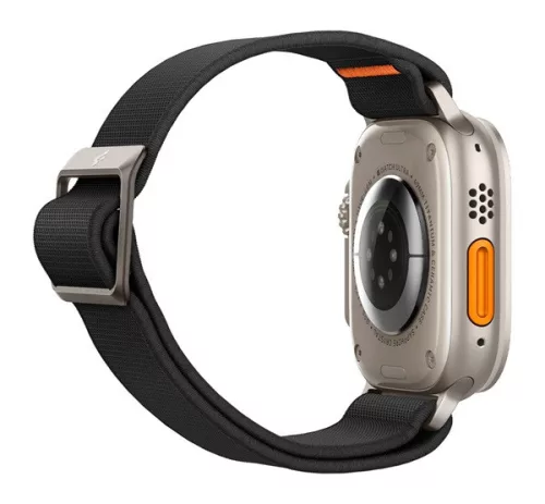 Spigen Lite Fit Ultra Apple Watch Ultra 4 / 3 / 2 / 1 49mm / 10 /  9 / 8 / 7 45mm / SE / 6 / 5 / 4 44mm / 3 / 2 / 1 42mm szövet szíj, fekete