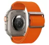 Spigen Lite Fit Ultra Apple Watch Ultra 4 / 3 / 2 / 1 49mm / 10 /  9 / 8 / 7 45mm / SE / 6 / 5 / 4 44mm / 3 / 2 / 1 42mm szövet szíj, narancs