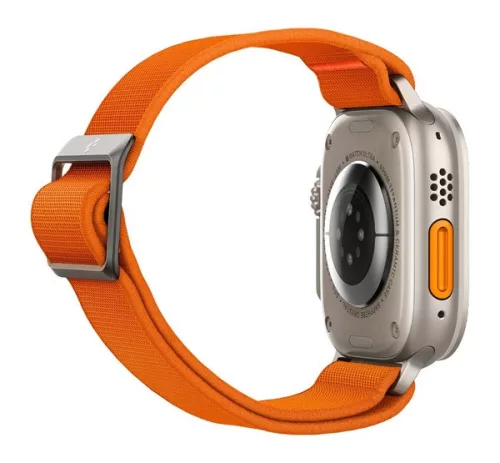 Spigen Lite Fit Ultra Apple Watch Ultra 4 / 3 / 2 / 1 49mm / 10 /  9 / 8 / 7 45mm / SE / 6 / 5 / 4 44mm / 3 / 2 / 1 42mm szövet szíj, narancs