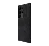 Nillkin Qin Pro Samsung Galaxy S23 Ultra bőr flip tok, fekete