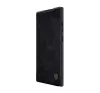 Nillkin Qin Pro Samsung Galaxy S23 Ultra bőr flip tok, fekete