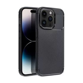   Forcell Carbon Premium hátlap tok,  Apple iPhone 13 , fekete