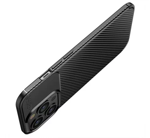 Forcell Carbon Premium Samsung Galaxy A52 5G / A52 LTE ( 4G ) / A52S karbon mintás szilikon tok, fekete