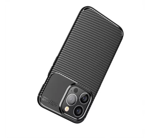 Forcell Carbon Premium Samsung Galaxy A52 5G / A52 LTE ( 4G ) / A52S karbon mintás szilikon tok, fekete