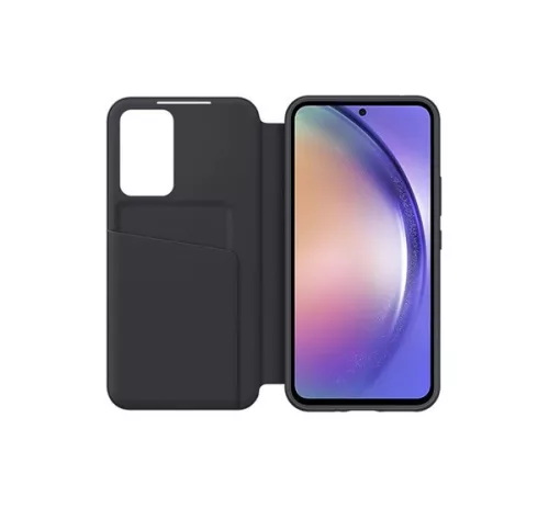 Samsung Galaxy A34 5G Smart View Wallet, gyári flip tok, fekete, EF-ZA346CB