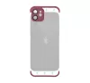 Mini bumper szilikon tok, Apple iPhone 12 Pro, cseresznye