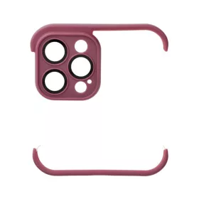   Mini bumper szilikon tok, Apple iPhone 12 Pro Max, cseresznye