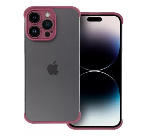 Mini bumper szilikon tok, Apple iPhone 12 Pro Max, cseresznye