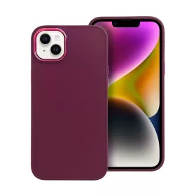   Frame Apple iPhone 14 Plus közepesen ütésálló tok kameravédő kerettel, lila