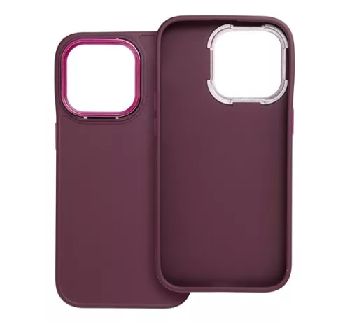 Frame Apple iPhone 14 Pro közepesen ütésálló tok kameravédő kerettel, lila