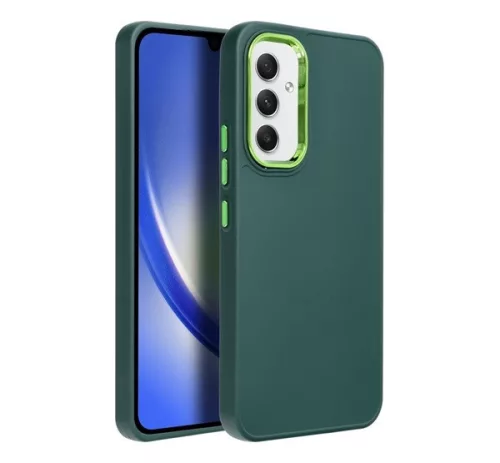 Frame Samsung Galaxy A54 5G közepesen ütésálló tok kameravédő kerettel, zöld