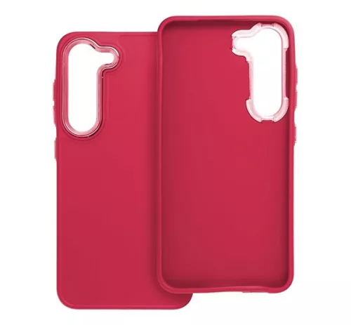 Frame Samsung Galaxy S23 közepesen ütésálló tok kameravédő kerettel, magenta