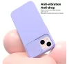 Slide Apple iPhone 13 Pro, kameravédős szilikon tok, levendula