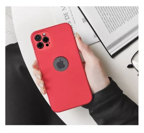 Forcell Soft Apple iPhone 15 Pro Max szilikon tok, piros
