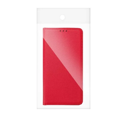 Magnet Apple iPhone 15 mágneses flip tok, piros