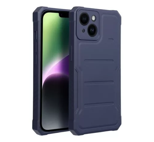 Heavy Duty Apple iPhone 14 Plus ütésálló szilikon tok, kék