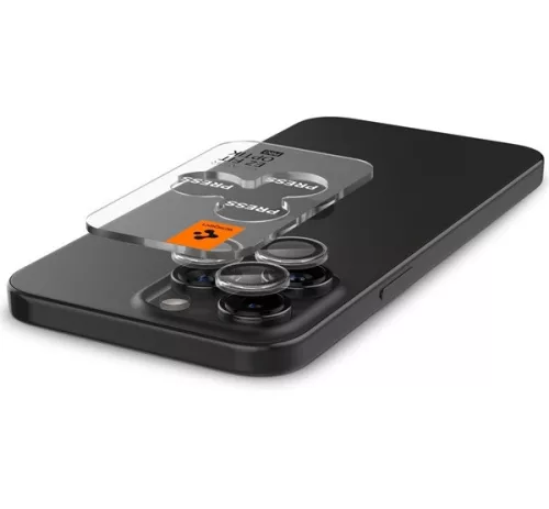 Spigen Glas.tR EZ Fit Optik Pro Apple iPhone 14 Pro / 14 Pro Max / 15 Pro / 15 Pro Max / 16 Pro / 16 Pro Max / 17 Pro / 17 Pro Max, Tempered kameralencse-védő fólia (2db)