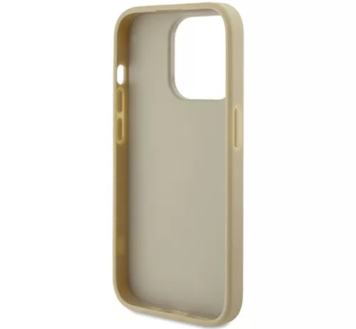 Guess Glitter Script Big 4G Apple iPhone 15 Pro hátlap tok, arany