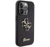 Guess Glitter Script Big 4G Apple iPhone 15 Pro hátlap tok, fekete