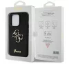 Guess Glitter Script Big 4G Apple iPhone 15 Pro hátlap tok, fekete