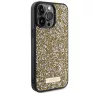 Guess Rhinestone Metal Logo Apple iPhone 15 Pro hátlap tok, sárga