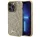 Guess Disco Metal Script Apple iPhone 15 Pro hátlap tok, arany