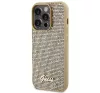 Guess Disco Metal Script Apple iPhone 15 Pro hátlap tok, arany