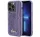 Guess Sequin Script Metal Apple iPhone 15 Pro hátlap tok, lila