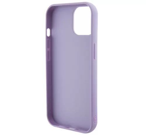 Guess Sequin Script Metal Apple iPhone 15 hátlap tok, lila