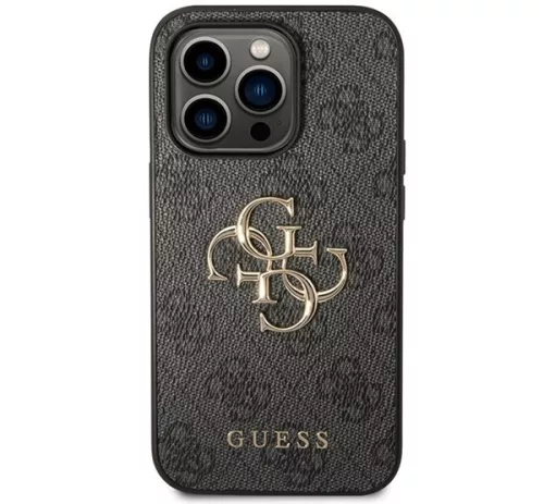 Guess 4G Big Metal Logo Apple iPhone 15 Pro Max hátlap tok, szürke