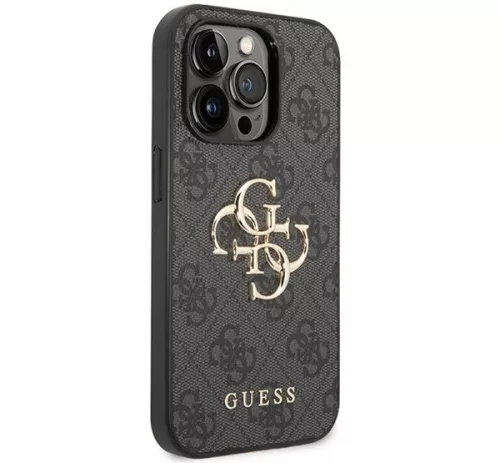 Guess 4G Big Metal Logo Apple iPhone 15 Pro Max hátlap tok, szürke